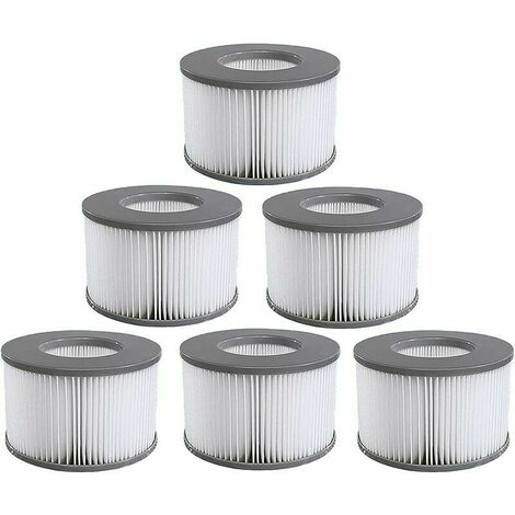 filtre spa lite pour mspa, filtre pour mspa lite, pour sous - bateaux et hot spa - modèle à partir de 2020 (6 pièces)