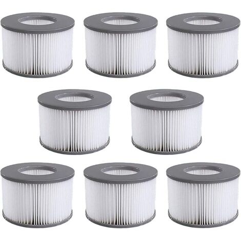 Filtre Spa Lite pour mspa,Filtre pour mspa Lite, pour MSPA Whirlpoal Filter - Cartouches filtrantes pour sous - Bateaux et Spa Chauds - Modèle à partir de 2020 (8 pièces.)
