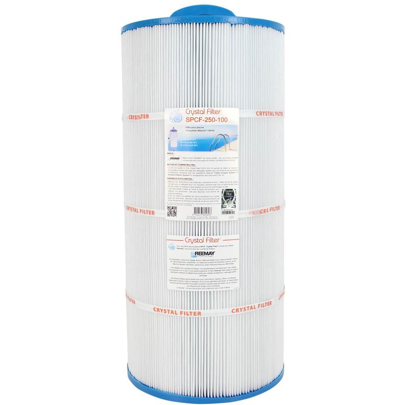 Crystal Filter Piscine Et Spa - Filtre Crystal Filter® SPCF-250-100 - Compatible Waterair® cw 100