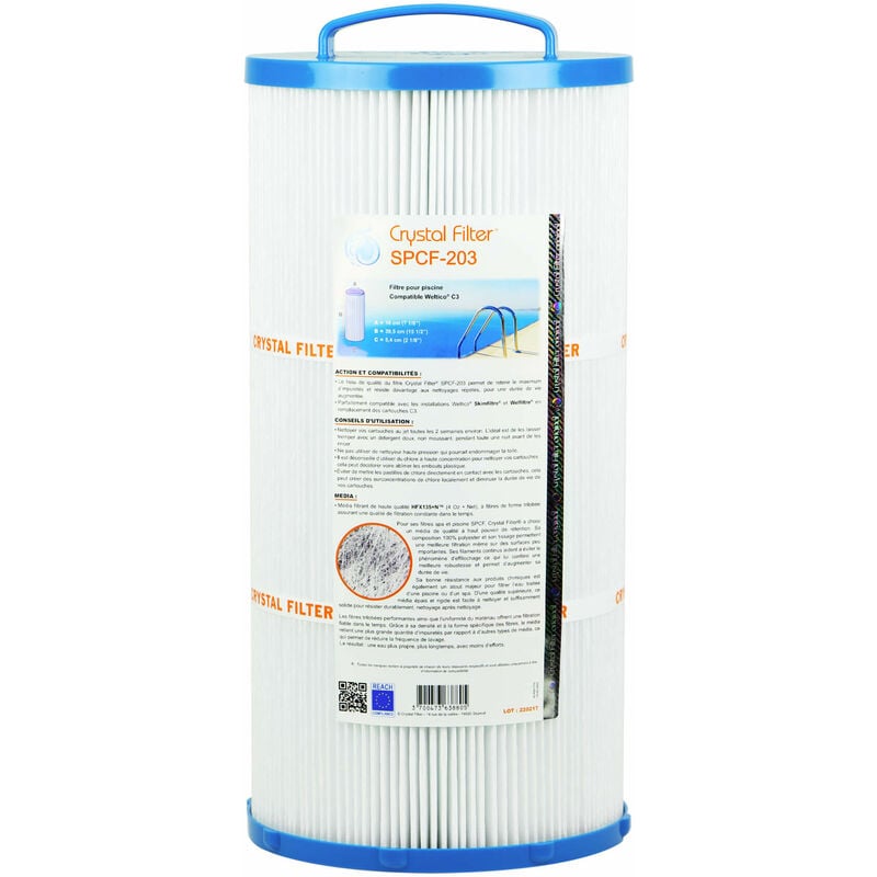 Filtre Crystal Filter® SPCF-203 v2 - Compatible Weltico® C3