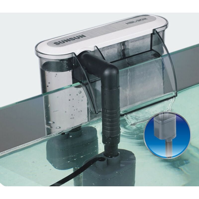 Filtre Suspendu 350/h pour aquarium jusqu'à 60 litres.
