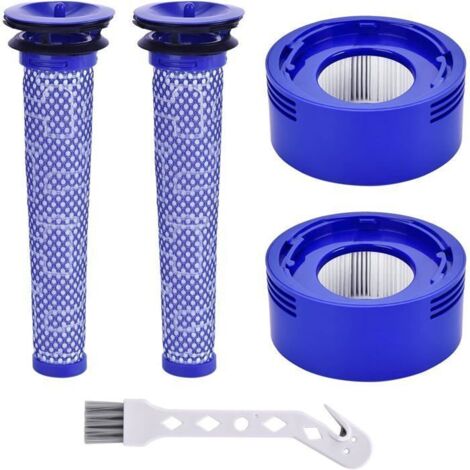Filtre V8 pour Dyson 8 pièces V7 V8 Pré-Filtre et Filtre Moteur pour Dyson V8 V7 Animal Plus Extra Absolute Fluffy Aspirateur