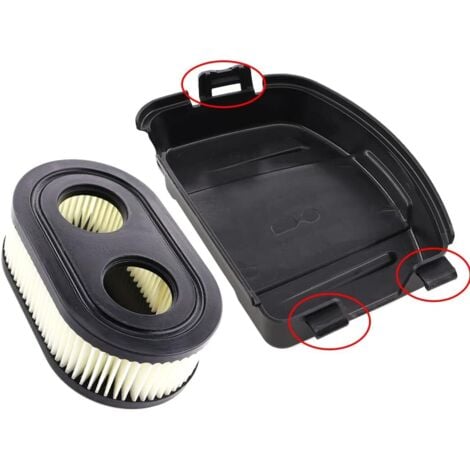 ZOTERNEN Filtres à air avec couvercle de filtre à air pour moteurs Briggs & Stratton 550E 575EX 575IS 625EXI 650EXI 675EXI 675IS Remplace 594106 798339 798452 593260 093000 tondeuses à gazon