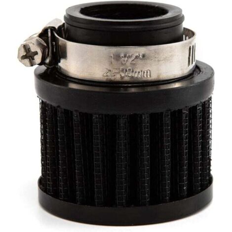 Filtres à air et à huile universels pour motos, filtre d'admission d'air froid de 25 mm pour voitures, reniflard de carter turbo (noir)