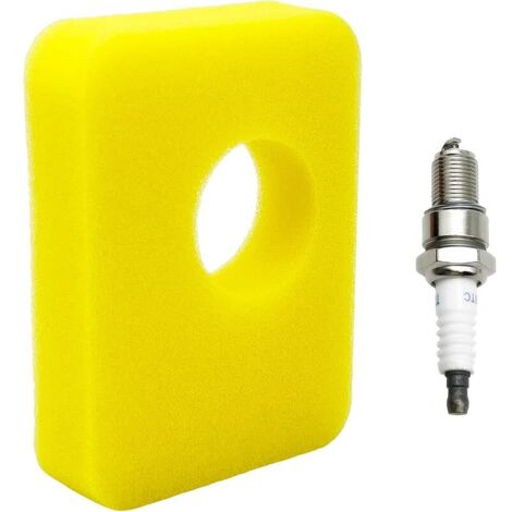 Filtres à air pour tondeuses à gazon Filtre à air en mousse Filtre à air de remplacement 799579 Filtres à air pour tondeuses à gazon et bougie d'allumage pour moteur Briggs Stratton