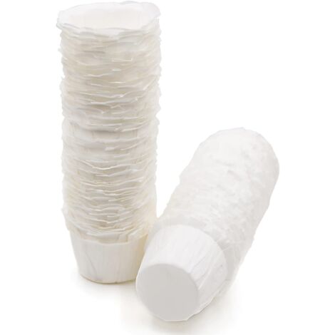 Filtres à café en papier jetables pour Keurig K Cups, filtres en papier réutilisables pour Keurig K Cup (blanc - paquet de 100)
