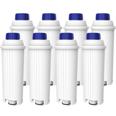 Filtres à Café, Remplacement pour Filtre à Eau De'Longhi DLSC002, Compatible avec les Machines à café et Expresso De'Longhi、Magnifica、S, Eletta、 Explorer, Dinamica、et la Série ECAM (8)