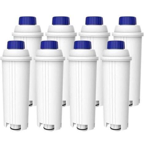 Filtres à Café, Remplacement pour Filtre à Eau De'Longhi DLSC002, Compatible avec les Machines à café et Expresso De'Longhi、Magnifica、S, Eletta、 Explorer, Dinamica、et la Série ECAM (8)