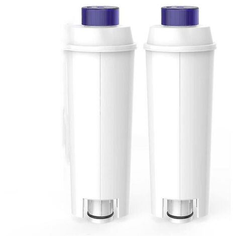 Filtres à eau DLSC002, lot de 2 cartouches filtrantes à charbon actif compatibles avec les machines à café ECAM, ESAM, ETAM, BCO et EC