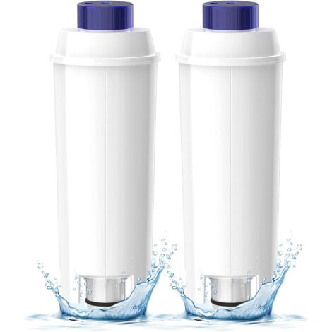 Filtres à Eau pour Machine à Café Delonghi Magnifica s, Filtre Delonghi Dinamica et Les Séries ECAM/ETAM/ESAM/BCO, Cartouche Filtrante DLSC002, Filtre Adoucir l'eau (2 Pièces)