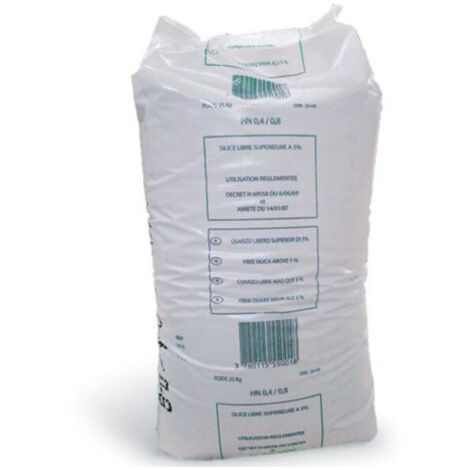 Filtres à sable de quartz, sable 25,0 kg