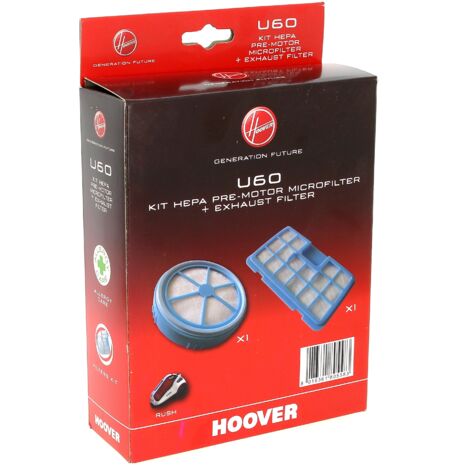 Filtres aspirateur rush ( hepa+sortie ) pour Aspirateur Hoover