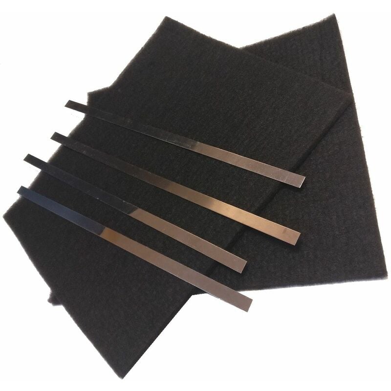 Electrolux - Lot 2 filtres charbon ( type 31 ) 285X245X11 mm (CFW031 484000008787) Hotte aeg, amana, ariston hotpoint, arthur martin bauknecht,