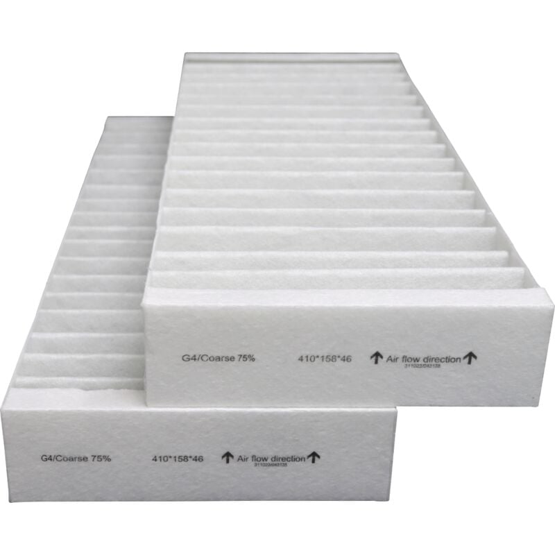 Filtres compatibles VMC DANTHERM HCV500 (2 pièces) - contenu : 2 G4