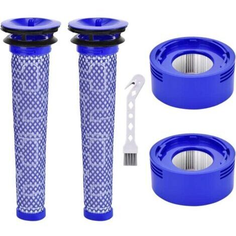 Filtres De Rechange Pour Aspirateur Dyson V7, V8 Animal Absolute Motorhead, 2 Post-Filtres Hepa Et 2 Pré-Filtres, Remplacez Les Pièces 965661-01 Et 967478-01
