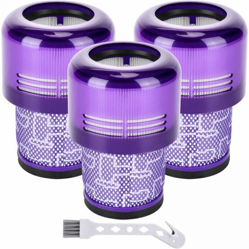 Filtres de Remplacement - Lot de 3 pour Aspirateur Dyson V11 Absolute Extra Pro Animal Torque Drive V15 Detect-aspirateur dyson