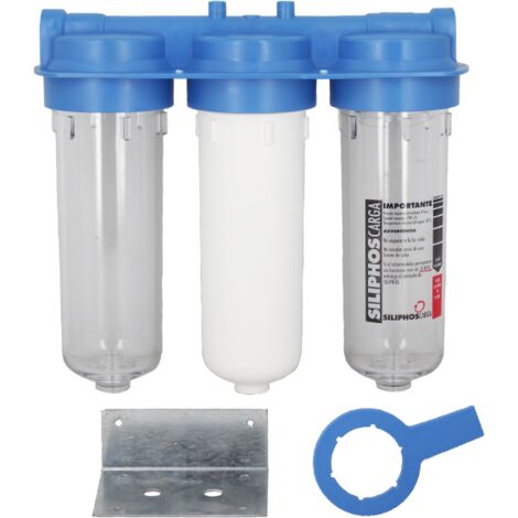 Filtres eau domestique - Aquatriplex anti-tartre et chlore - 9''3/4 de Corsa