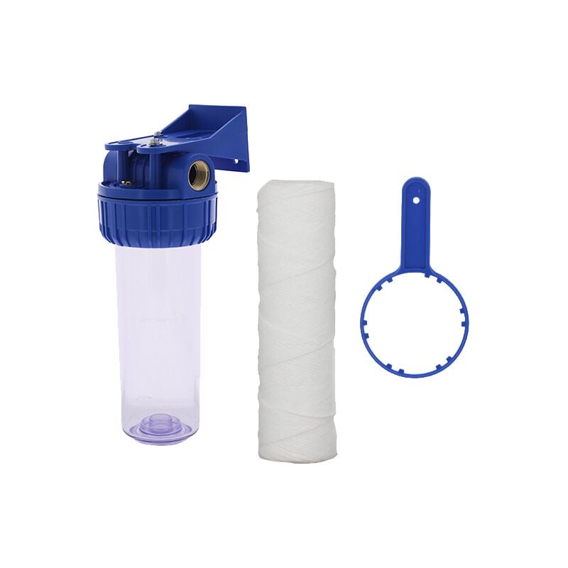 Centrocom - Filtres eau domestique - Filtre anti-impuretés 9''3/4 avec cartouche bobinée 20µ de