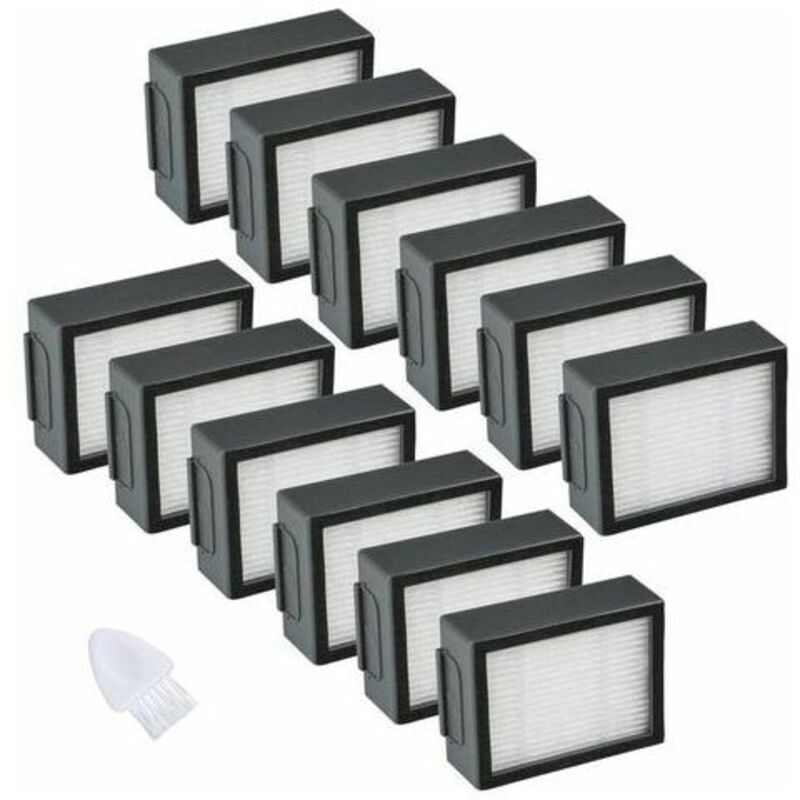 Filtres Hepa Aspirateur Compatible12pcs pour Robot Roomba série i & e i3 i4 i6 i7 i8 e5 e6