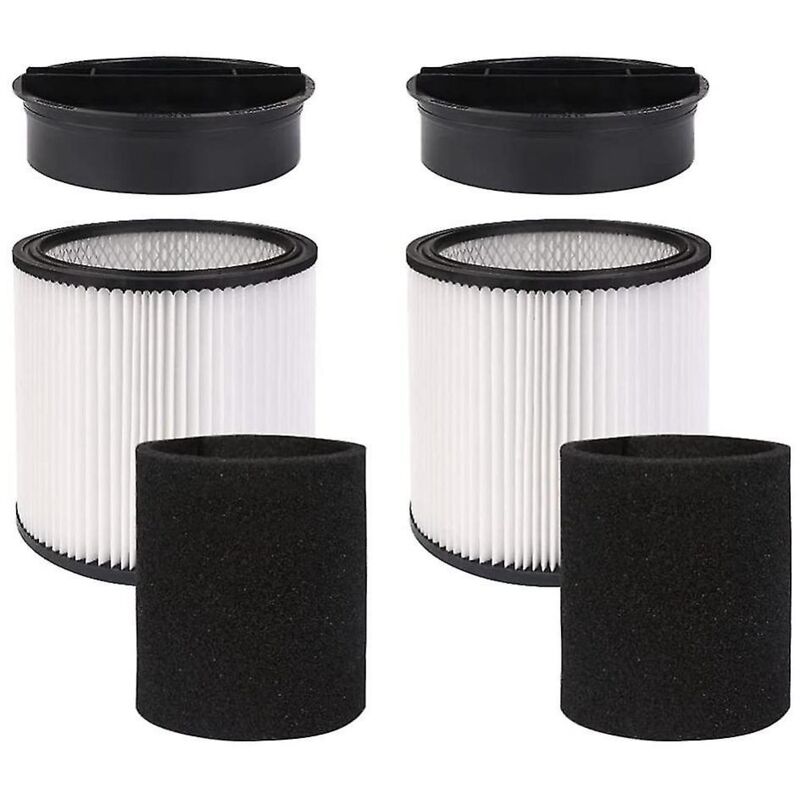 Filtres Hepa avec couvercle pour aspirateurs Shop Vac 90304, 90350, 90333, 90585 de 5 gallons et plus