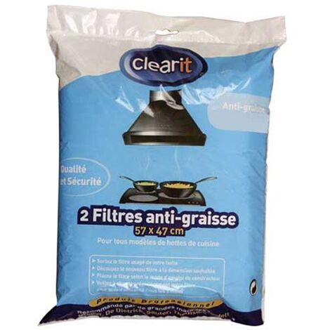 FILTRES HOTTES ANTI-GRAISSE 200G/M² POUR HOTTE DE DIETRICH - 92X3537
