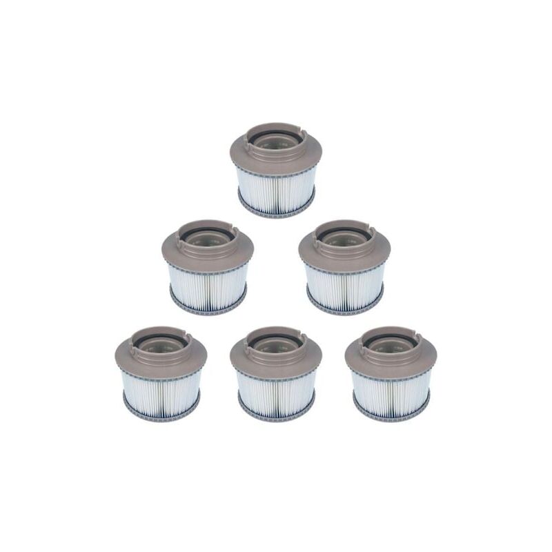 Filtres mspa de remplacement pour piscine gonflable, paquet de 6 pour FD2089, pompe à cartouche adaptée à tous les spas mspa actuels