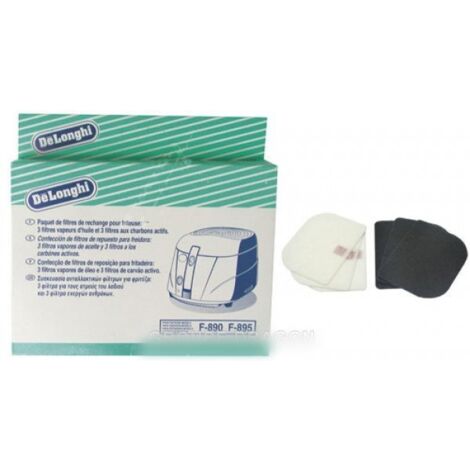 Filtri del kit di 3 oli, 3 carboni e 3 vapori per Delonghi Fryer