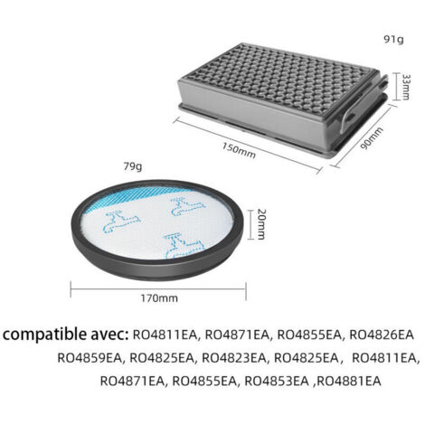 filtri per aspirapolvere ciclonici compatti Moulinex Tefal