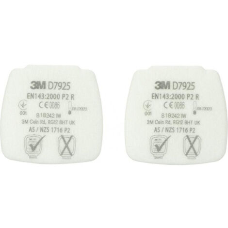 Filtri Per Particelle P2 D7925 R 3M (Per 2)