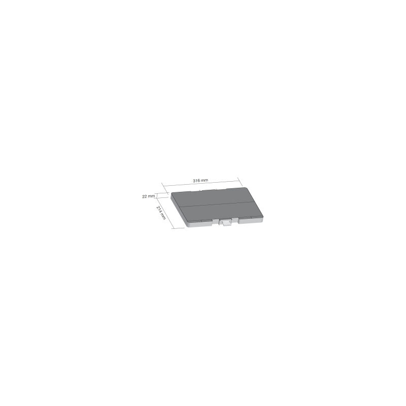 Bosch - Filtro a carbone attivo 316x214x22 mm per Hood 00705432