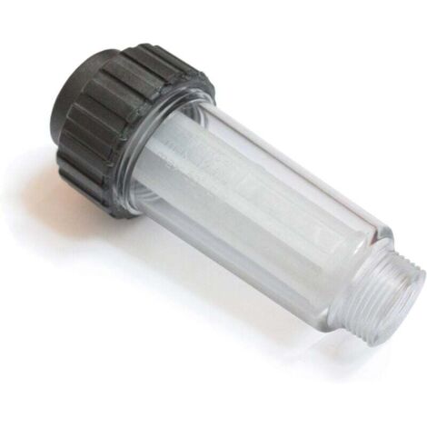 Filtro acqua FOREHILL per idropulitrice, pompa da giardino, irrigazione da giardino, camper. Attacco da 3/4". Compatibile con Kärcher 4.730-059.0, 47300590, 4.730-059 (1 filtro, senza adattatore)