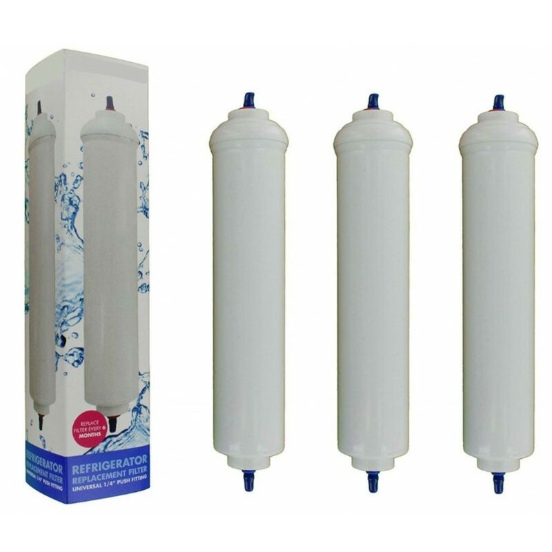 Image of Filtro Acqua Frigorifero Smeg / Beko / Whirlpool / Daewoo / Lg / Samsung / Universale 3 Pz -- Ff3