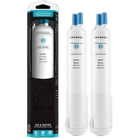 Filtro acqua per frigorifero EDR3RXD1, compatibile con 4396841 4396710, filtro 3 P2RFWG2 9030 9083 (2 pezzi)