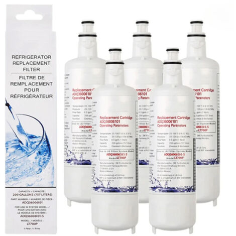 Filtro acqua per frigorifero LT700P ADQ36006101-S, 5 pezzi