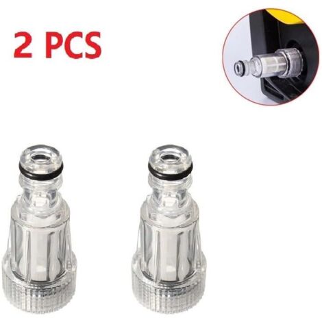 Filtro acqua per idropulitrice, filtro ingresso acqua per idropulitrice, raccordi da giardino, compatibile con connettori da giardino, 2 pezzi