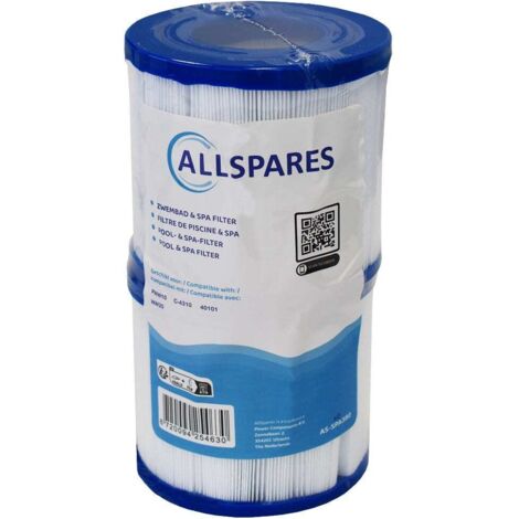 Filtro acqua per spa AllSpares (2x) adatto per SC750 / 40101 / PWW10 (Ø100x100mm)