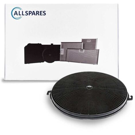 Filtro al carbone AllSpares per cappe aspiranti adatto a Corbero Tipo 211 / Rosières 49018368 (Ø211mm)