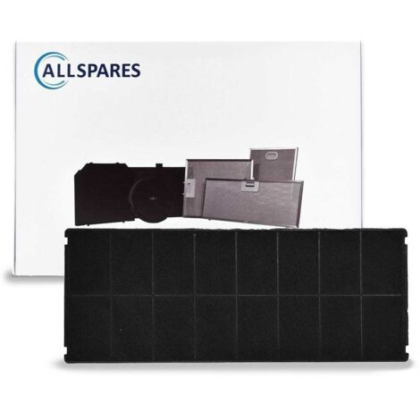 Filtro al carbone AllSpares per cappe aspiranti adatto per Bosch DHZ3406 / DHZ3405 / 00296178/296178 / Siemens LZ34500 / LZ34501 e Neff Z5143X0 (420x165x30mm)