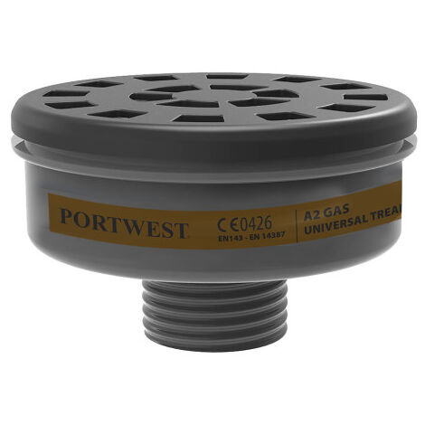 Filtro anti-gases contaminantes A2, con rosca universal P906