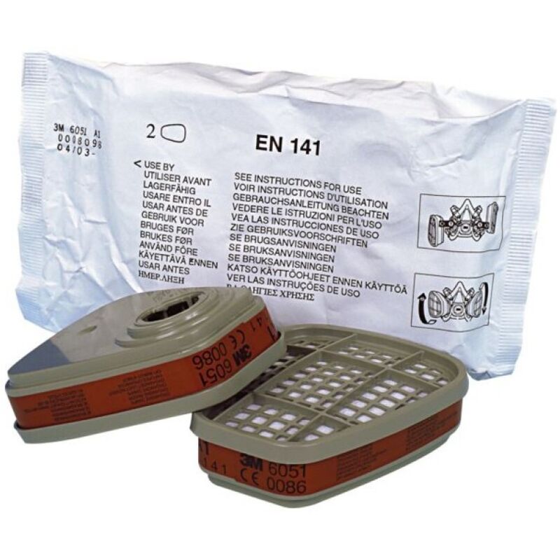 Filtro Antigás Abe1 Vapores Orgánicos Inorg Gazacidas - Caja de 8 - 6057 126