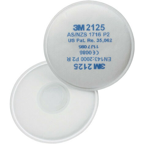 Filtro antiparticolato rotondo 2125 EN 143: 2000 P2 per 4000370675.-680. -690.-691 3M (entro 20)