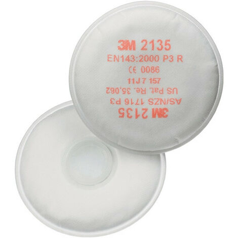 Filtro antiparticolato rotondo 2135 EN 1473: 2000 P3 f.4000370675.-680. -690.-691 3M (Per 20)
