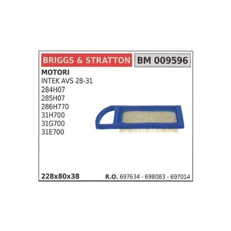 Filtro aria BRIGGS&STRATTON rasaerba tosaerba tagliaerba intek avs 28 31