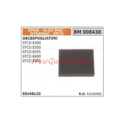 Filtro aria decespugliatore OLEOMAC EFCO 8300 8350 8355 8400 8405  4196008C