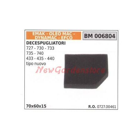 Filtro aria EMAK decespugliatore 727 730 733 735 740 433 435 006804
