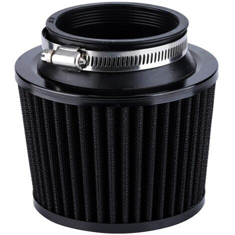 Filtro aria nero da 70 mm, filtro aria ad alte prestazioni per auto e moto