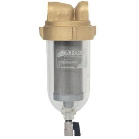 Filtro autopulente a ciclone testa e ghiera in ottone attacco 1¼” f portata 130 l/min euroacque lindonuc