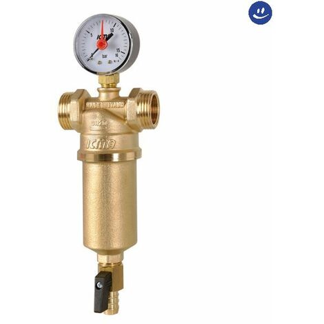 Filtro autopulente per acqua con cartuccia filtrante in acciaio inox modello 750  f 11/4  m 11/2 ICMA