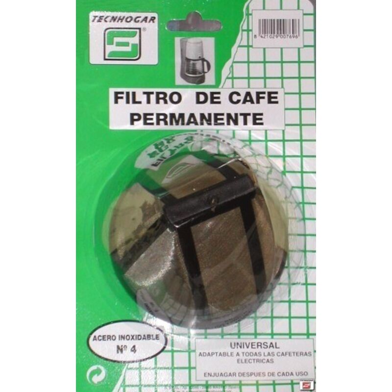 Tecnhogar - Filtro De Café Permanente Nº4 En Oferta Filtro Cafe Permanente Met.al - Tecnhogar