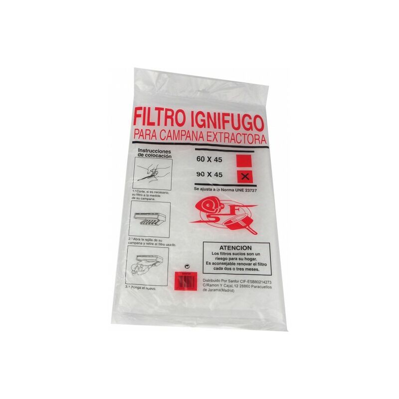 

Filtro Campana Extractora 90Cm Espuma - Sanfor